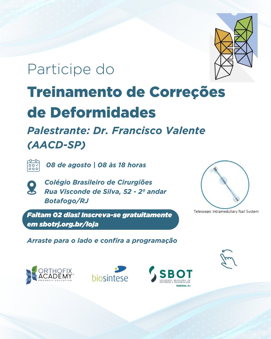 Orthofix Academy e Biosíntese realizam o Curso de Treinamento de Correções de Deformidades