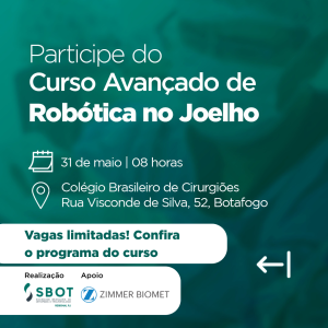 CURSO AVANÇADO DE ROBÓTICA NO JOELHO